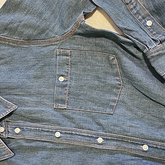 Polo Ralph Lauren Womens Denim JEAN DRESS Western A Line Shirt Dress - Picture 7 of 9